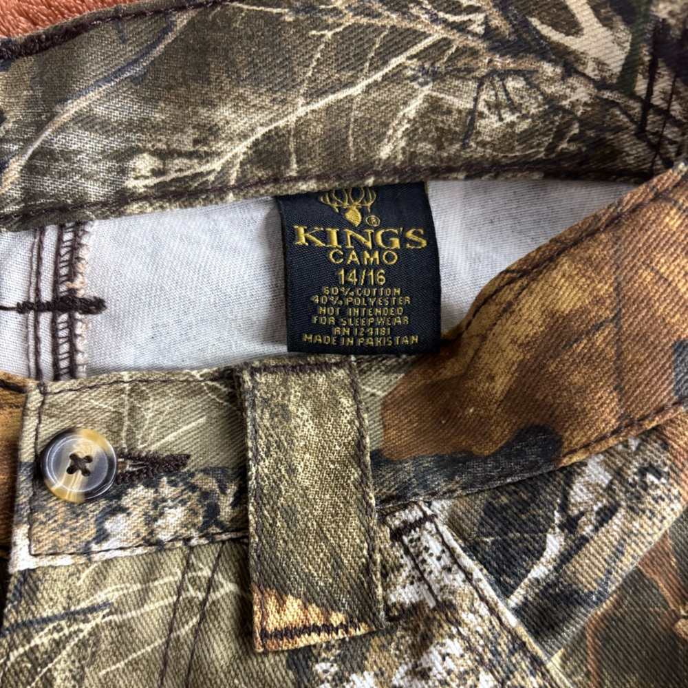 Kings Camo Realtree Edge Kids Six Pocket Hunting Cargo Pants 14/16 NWT - Picture 9 of 16